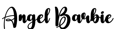 Angel Barbie Font Image