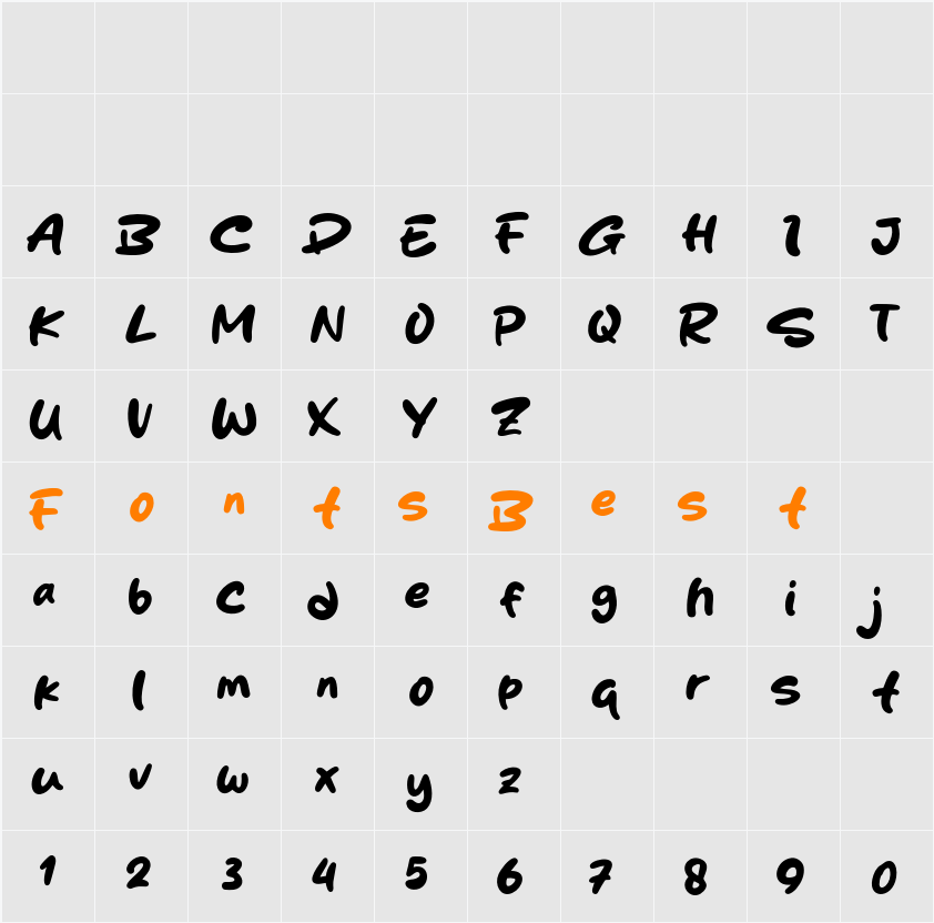 Skincake Character Map