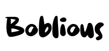 Boblious Font Image