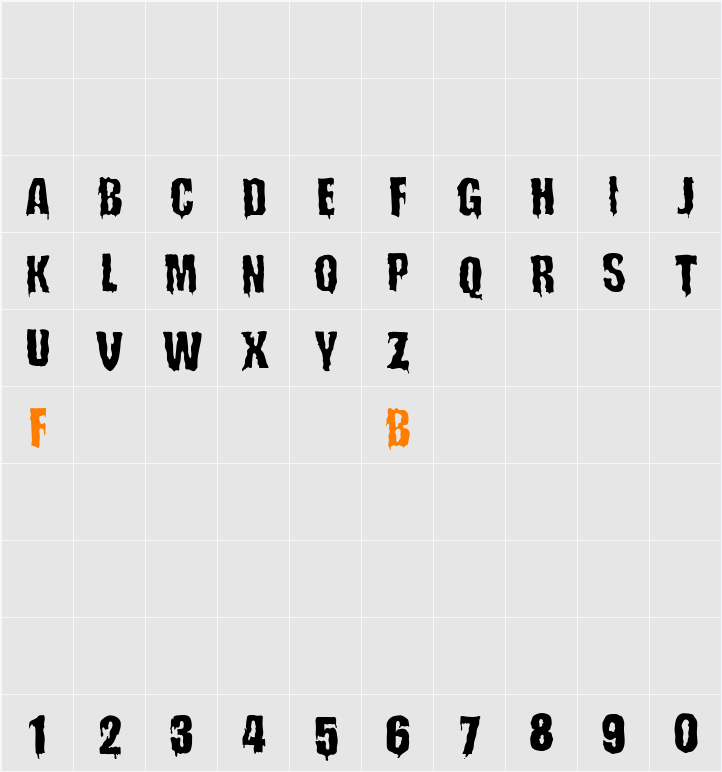 LEMBUR Character Map