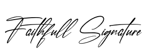 Faithfull Signature Font Image