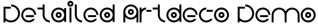 Detailed Artdeco Demo Font Image