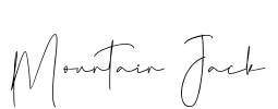 Mountain Jack Font Image