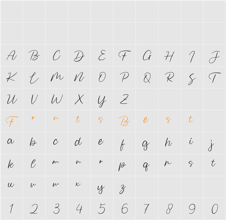 Falsafah Character Map