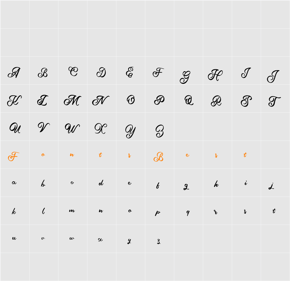 Aella FREE Character Map