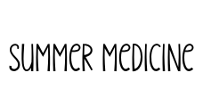 Summer Medicine Font Image