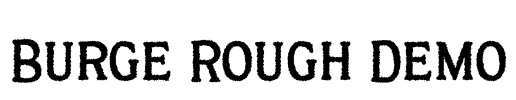 Burge Rough Demo Font Image