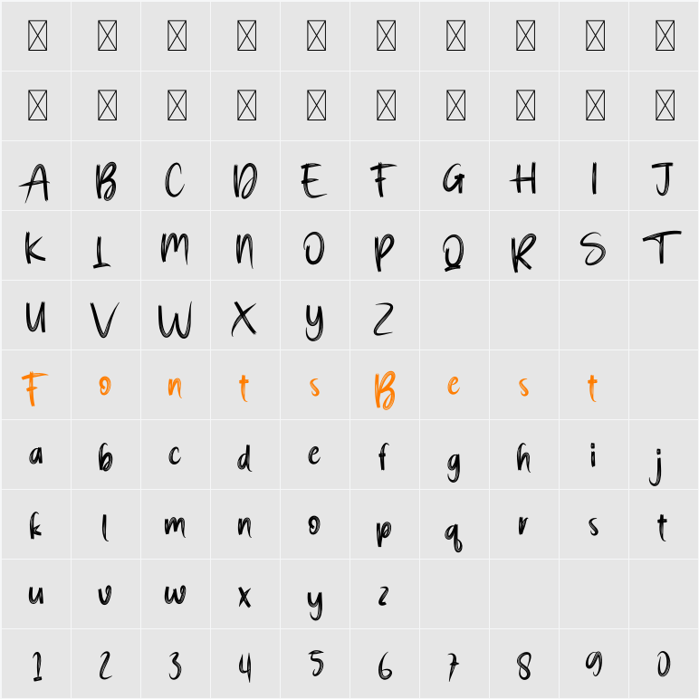 Sunshine Character Map