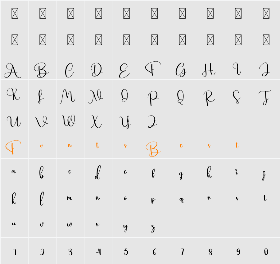 Notebook Character Map