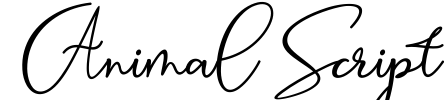 Animal Script Font Image