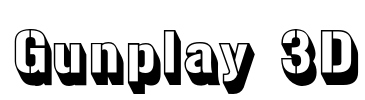 Gunplay 3D Font Image