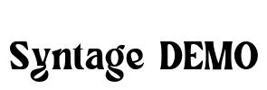Syntage DEMO Font Image