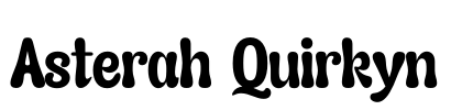 Asterah Quirkyn Font Image