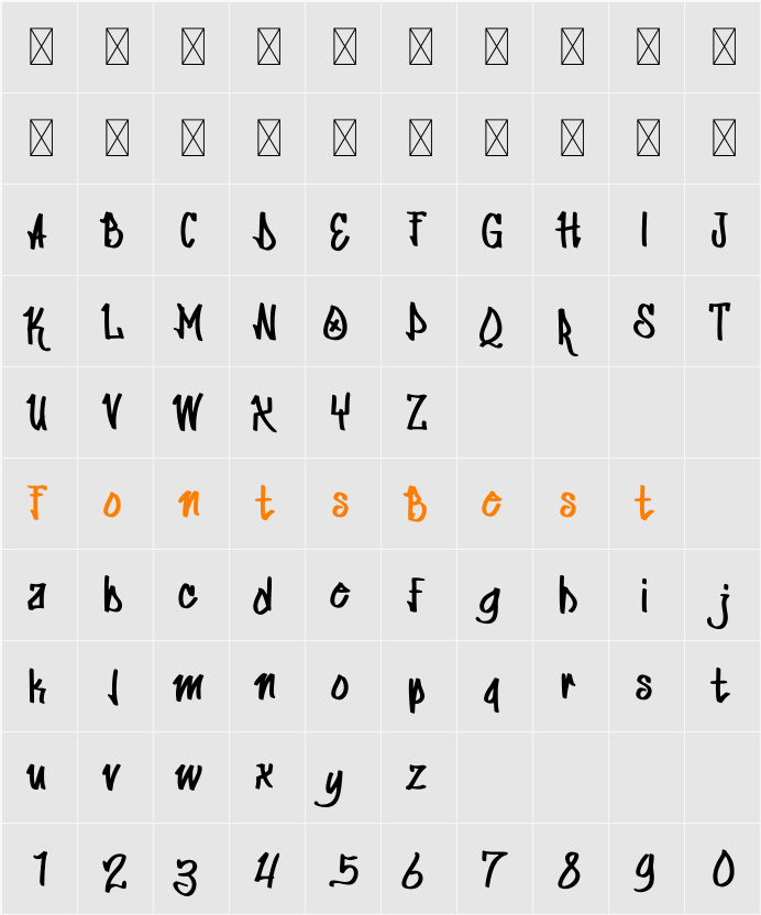 Cruel Machine Character Map