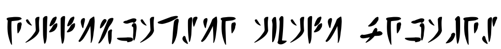 Calligraphic Avali Scratch Font Image