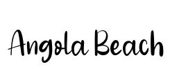 Angola Beach Font Image