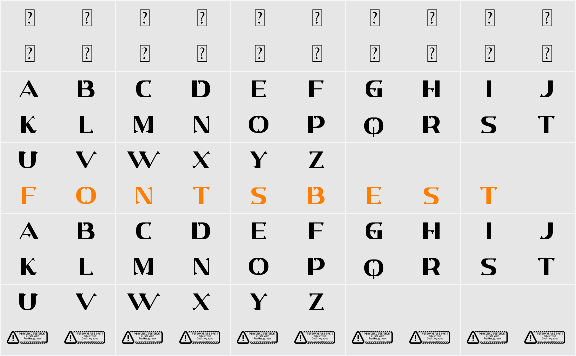 Cryptoria PERSONAL USE ONLY! Character Map