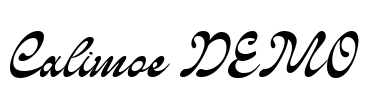 Calimoe DEMO Font Image