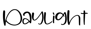 Daylight Font Image