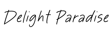 Delight Paradise Font Image