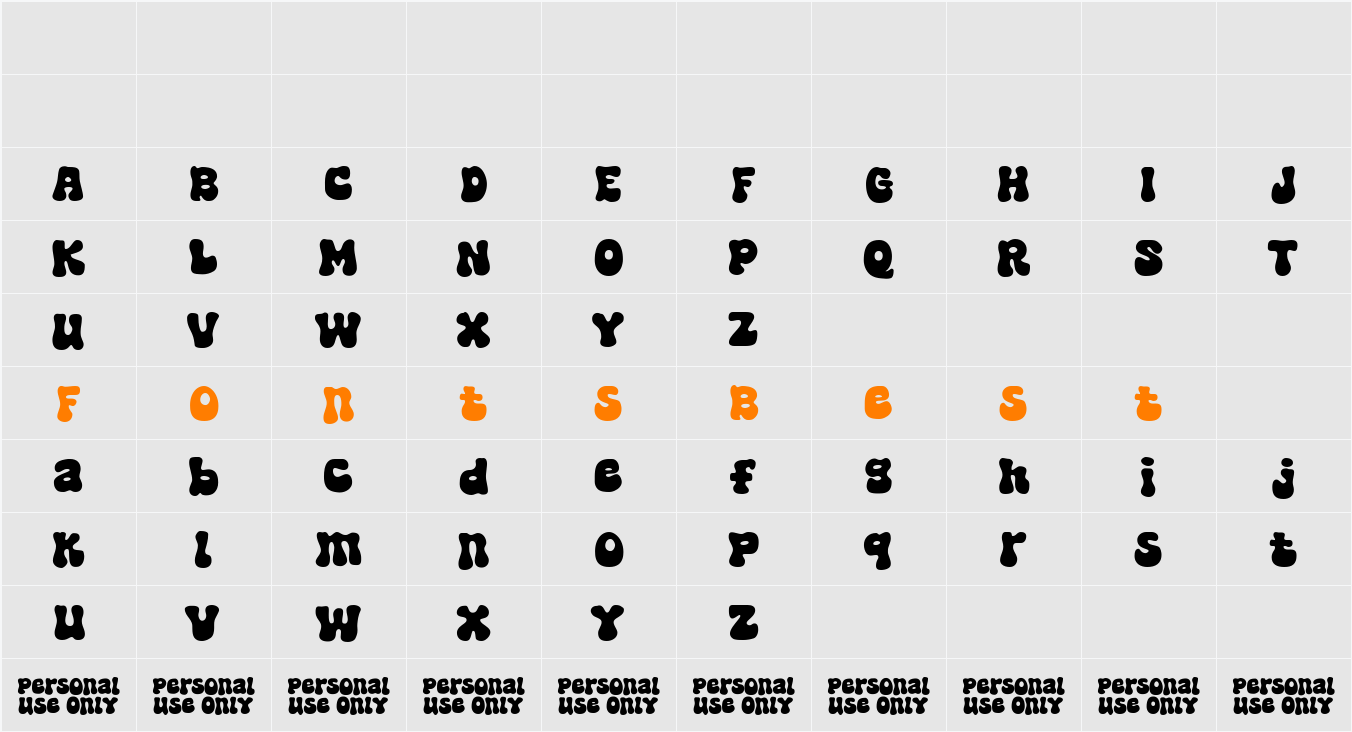 Super Nought Character Map