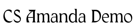 CS Amanda Demo Font Image