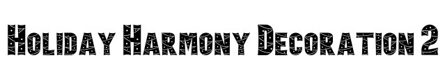 Holiday Harmony Decoration 2 Font Image
