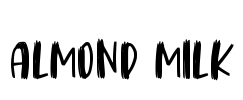 Almond Milk Font Image