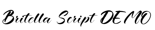Britella Script DEMO Font Image