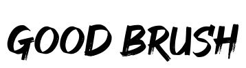 GOOD BRUSH Font Image