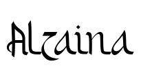 Alzaina Font Image