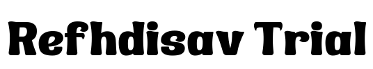 Refhdisav Trial Font Image