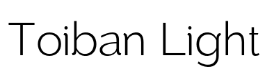 Toiban Light Font Image