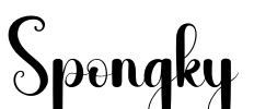 Spongky Font Image