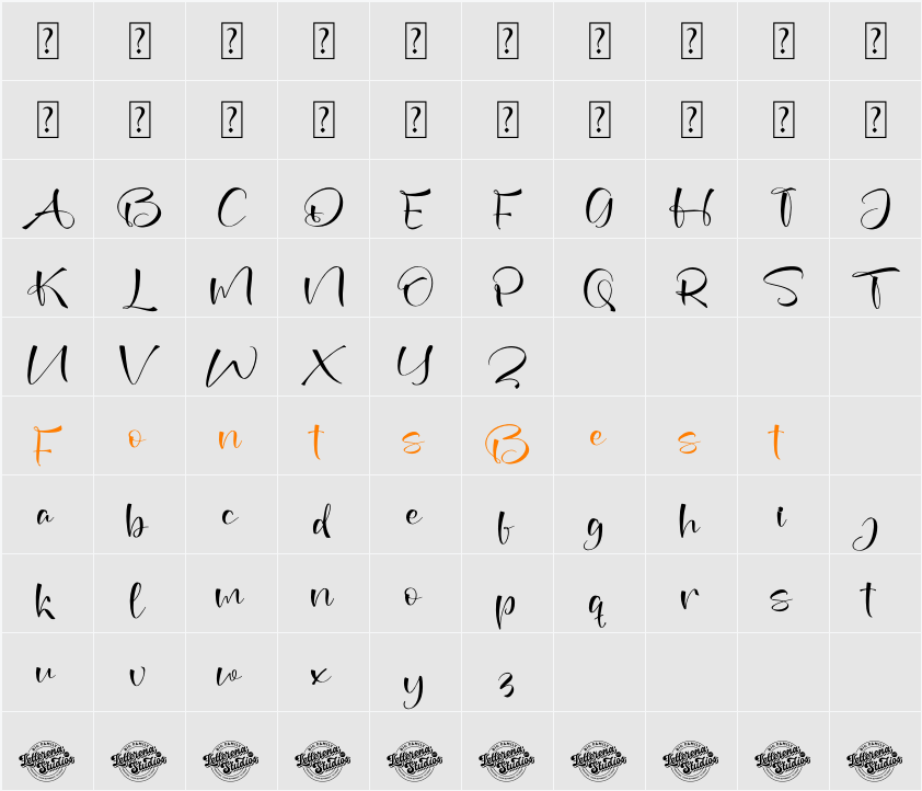Anytime Explore DEMO VERSION Character Map
