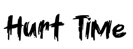 Hurt Time Font Image