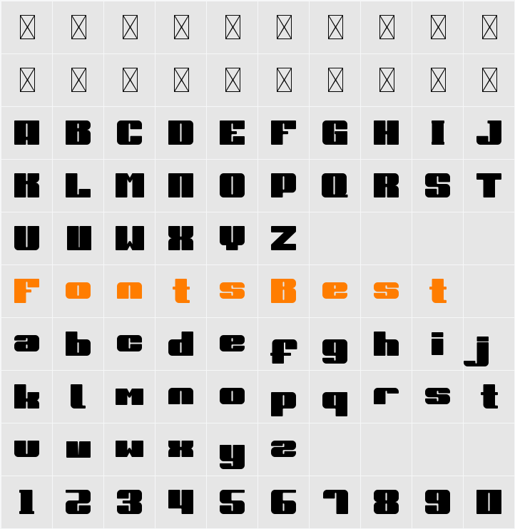 Sport Master Character Map