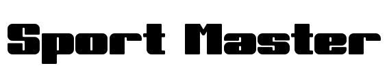 Sport Master Font Image