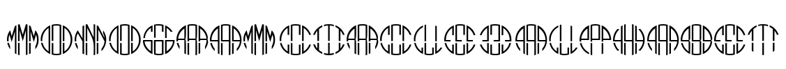Monogram Circle 3 Alphabet Font Image