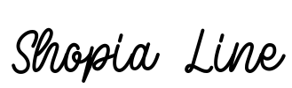 Shopia Line Font Image