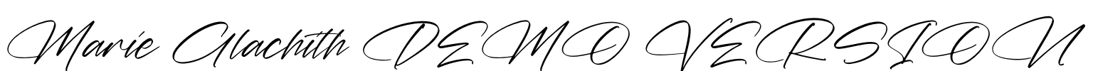 Marie Glachith DEMO VERSION Font Image