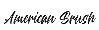 American Brush Font Image