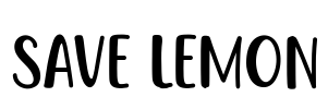 Save Lemon Font Image