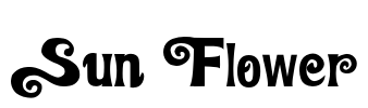 Sun Flower Font Image