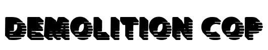 Demolition Cop Font Image