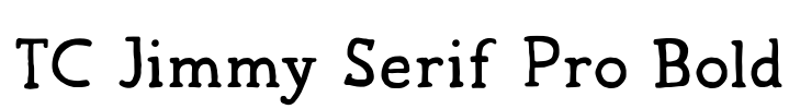 TC Jimmy Serif Pro Bold Font Image