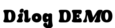 Dilog DEMO Font Image