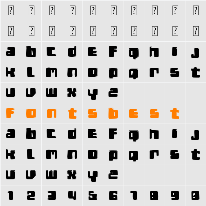 Robot Socialista Character Map
