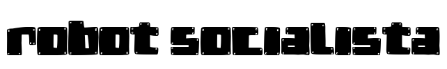 Robot Socialista Font Image