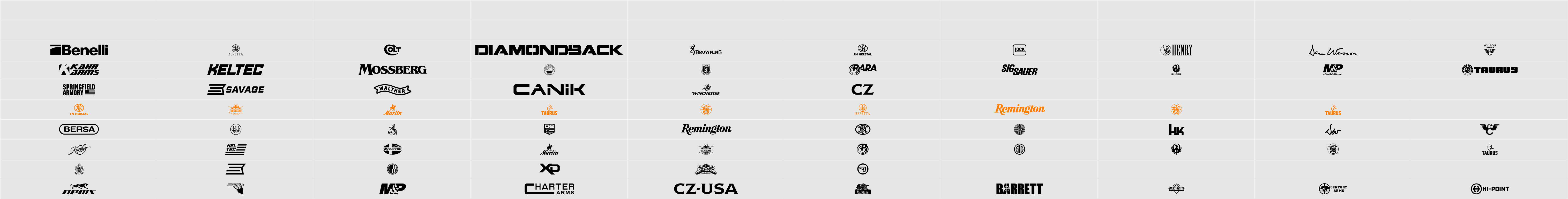 2nd Amendment Brands Character Map